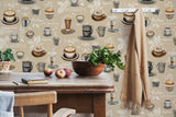 89044 Naomi Modern Graphic Beige Wallpaper 