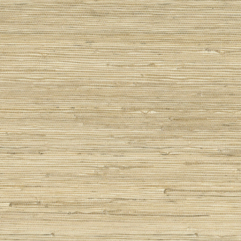 9025 14WS121 Grasscloth Textured Golden Straw Wallpaper