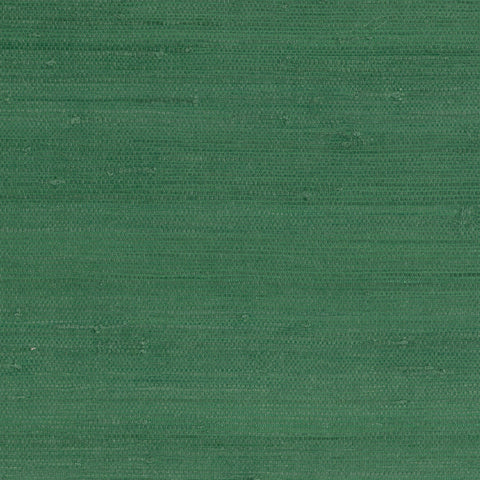 9025 76WS121 Grasscloth Textured Emerald Green Wallpaper