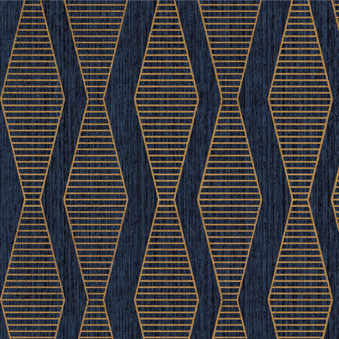 9223 68WS131 Crepe Geometric Metallic Wallpaper