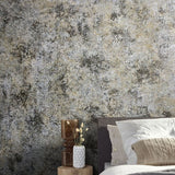 95019 Industrial Silver Grey Wallpaper