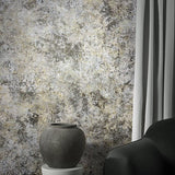 95019 Industrial Silver Grey Wallpaper