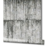 95024 Industrial Silver Grey Wallpaper