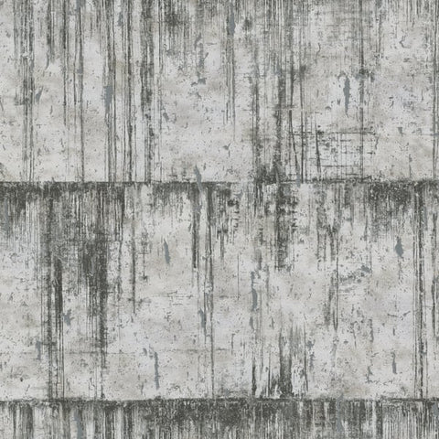 95024 Industrial Silver Grey Wallpaper