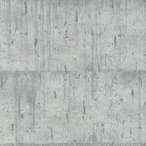 95027 Industrial Silver Grey Wallpaper