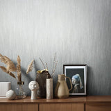 95029 Plain Texture Silver Grey Wallpaper