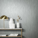 95031 Plain Texture Silver Grey Wallpaper