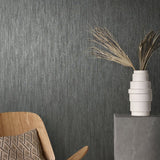 95033 Plain Texture Black Wallpaper