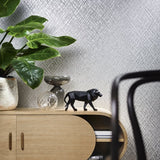 95041 Geometric Silver Grey Wallpaper