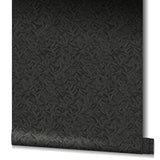 95052 Tree Leaf Black Wallpaper