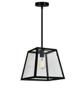 9601P12-1-101 Alyson 1 Light Down Mini Pendant With Black Finish