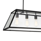 9601P42-6-101 Alyson 6 Light Down Chandelier With Black Finish