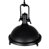 9602P16-1-101 Show 1 Light Down Pendant With Black Finish