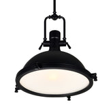 9602P16-1-101 Show 1 Light Down Pendant With Black Finish