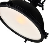 9602P16-1-101 Show 1 Light Down Pendant With Black Finish