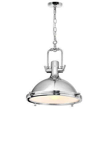 9602P16-1-601 Show 1 Light Down Pendant With Chrome Finish