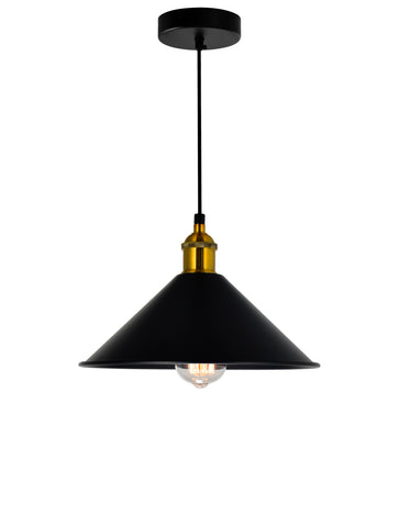 9605P10-1-101-B Brave 1 Light Black Mini Pendant