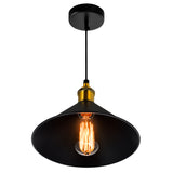 9605P8-1-101-B Brave 1 Light Down Mini Pendant With Black Finish