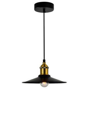 9605P9-1-101 Brave 1 Light Black Mini Pendant