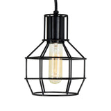 9608P6-1-101 Secure 1 Light Down Mini Pendant With Black Finish