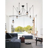 9610P28-6-101 Tomaso 6 Light Multi Light Pendant With Black Finish