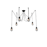 9610P28-6-101 Tomaso 6 Light Multi Light Pendant With Black Finish