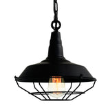 9611P14-1-101 Morgan 1 Light Down Mini Pendant With Black Finish