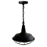 9611P14-1-101 Morgan 1 Light Down Mini Pendant With Black Finish