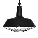 9611P18-1-101 Morgan 1 Light Down Pendant With Black Finish