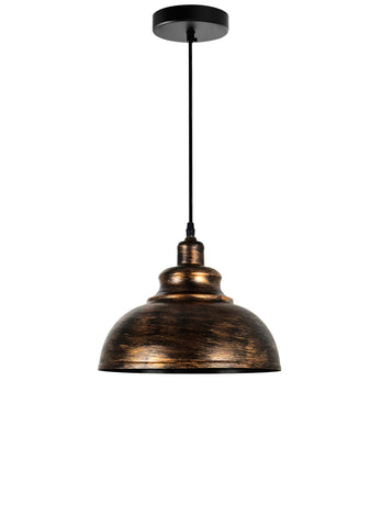 9612P11-1-128 Vogel 1 Light Down Mini Pendant With Antique Copper Finish