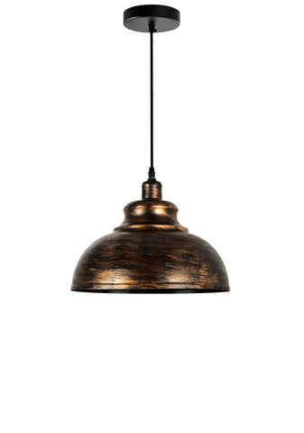 9612P15-1-128 Vogel 1 Light Down Pendant With Antique Copper Finish