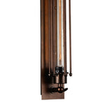 9613W4-1-126 Kiera 1 Light Wall Sconce With Chocolate Finish