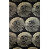 9619 Bling Hoop Dance doppler effect circles shimmer black gold metallic Wallpaper 3D