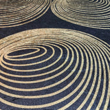 9619 Bling Hoop Dance doppler effect circles shimmer black gold metallic Wallpaper 3D