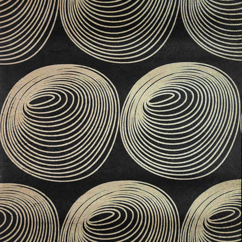 9619 Bling Hoop Dance doppler effect circles shimmer black gold metallic Wallpaper 3D