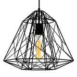 9625P16-1-101 Bagheera 1 Light Down Pendant With Black Finish