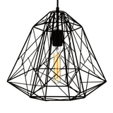 9625P16-1-101 Bagheera 1 Light Down Pendant With Black Finish