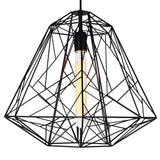 9625P20-1-101 Bagheera 1 Light Down Pendant With Black Finish