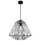 9625P20-1-101 Bagheera 1 Light Down Pendant With Black Finish