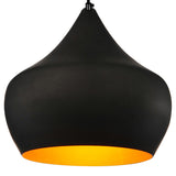 9632P15-1-101 Dynamic 1 Light Down Pendant With Black Finish