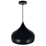 9633P13-1-101 Dynamic 1 Light Down Pendant With Black Finish