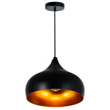 9633P13-1-101 Dynamic 1 Light Down Pendant With Black Finish