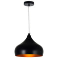 9633P13-1-101 Dynamic 1 Light Down Pendant With Black Finish