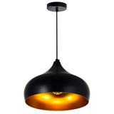 9633P16-1-101 Dynamic 1 Light Down Pendant With Black Finish