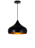 9633P16-1-101 Dynamic 1 Light Down Pendant With Black Finish