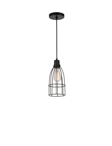 9635P5-1-101 Nestor 1 Light Down Mini Pendant With Black Finish