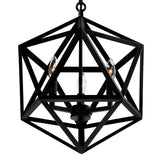 9641P17-3-101 Amazon 3 Light Up Pendant With Black Finish