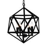 9641P20-4-101 Amazon 4 Light Up Pendant With Black Finish