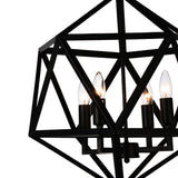 9641P20-4-101 Amazon 4 Light Up Pendant With Black Finish