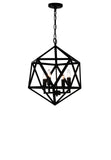 9641P20-4-101 Amazon 4 Light Up Pendant With Black Finish